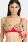 Zivame Luxe Lace Padded Non Wired Full Coverage Pretty Back Bra-Love Potion — thumbnail 1